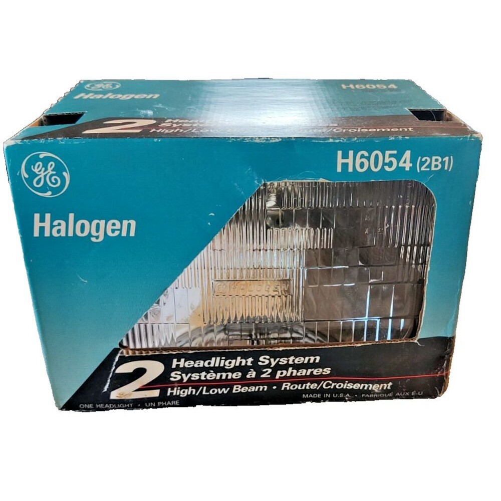 One GE H6054 Halogen Replacement Headlight High/Low Beam 12V/65W/35W Made In USA